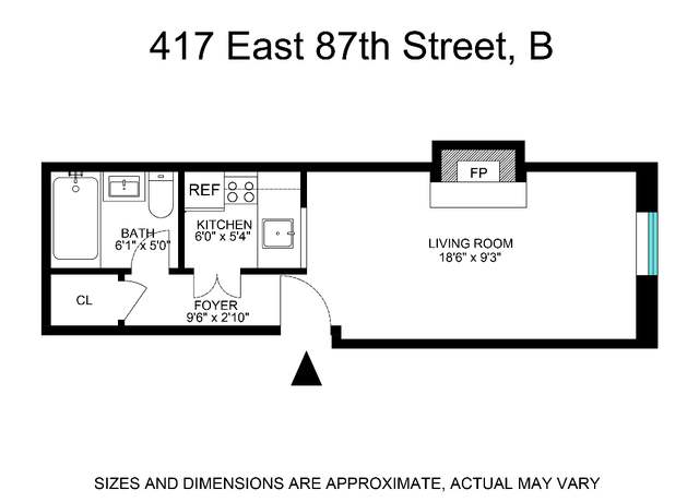 Property at 417 E 87th St Unit B, New York, NY 10128, 1 bath