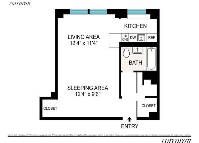 Property at 235 Adams St Unit 7B, Brooklyn, NY 11201, 1 bath