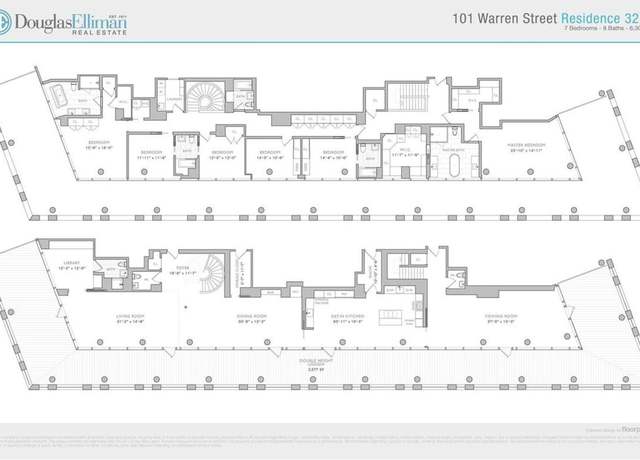 Property at 101 32 Warren St Unit 3210/3240, New York, NY 10007, 7 beds, 8 baths