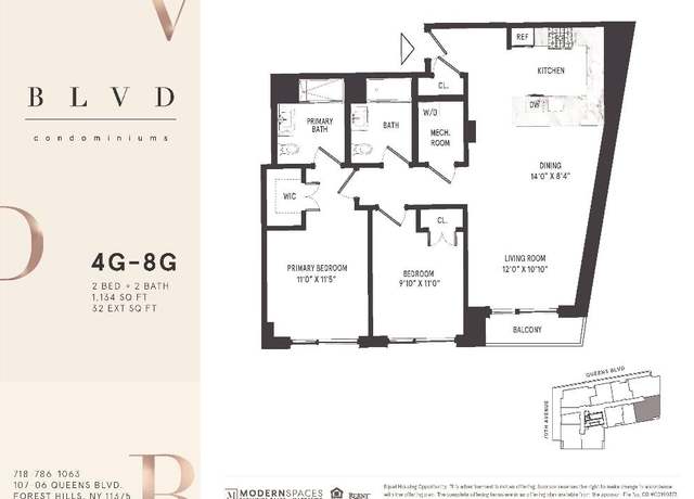 Property at 107-06 7 Queens Blvd Unit 7-G, New York, NY 11375, 2 beds, 2 baths