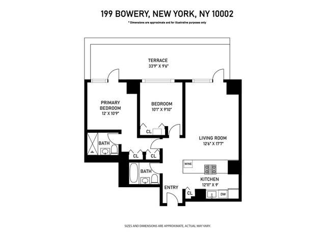 Property at 199 Bowery Unit 2D, New York City, NY 10003, 2 beds, 2 baths
