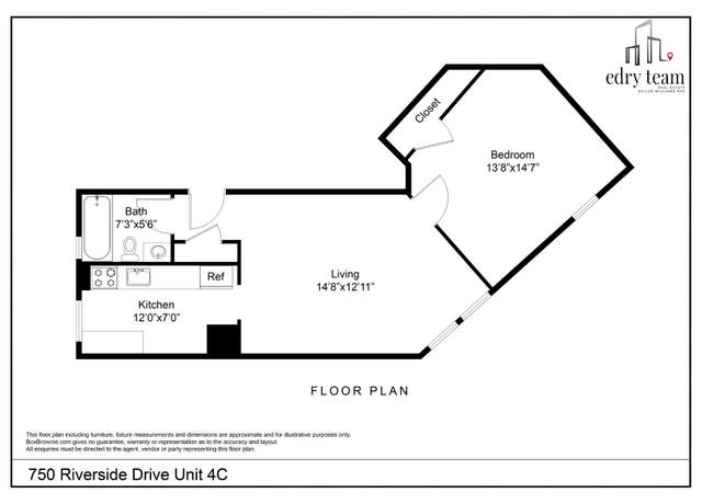 Property at 750 Riverside Dr Unit 4C, New York City, NY 10031, 1 bed, 1 bath