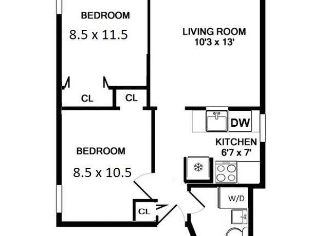 Property at 531 E 83rd St Unit 2-A, New York City, NY 10028, 2 beds, 1 bath