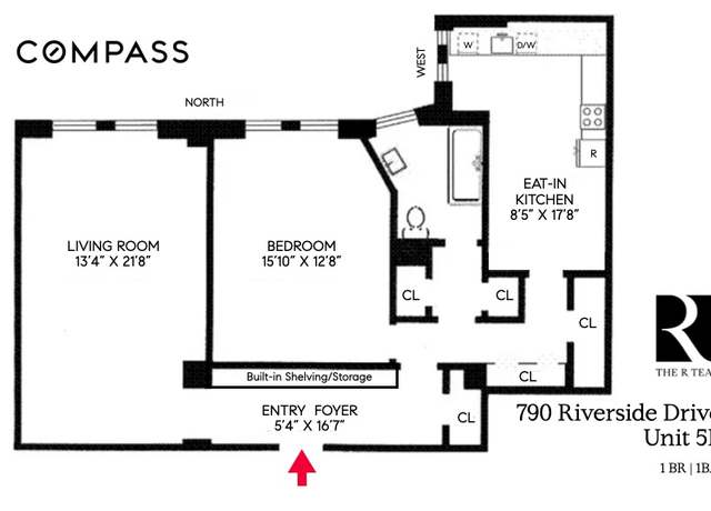 Property at 790 Riverside Dr Unit 5F, New York, NY 10032, 1 bed, 1 bath