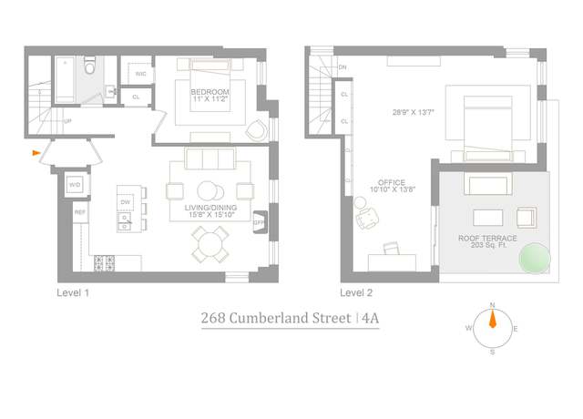 Property at 268 Cumberland St Unit 4A, Brooklyn, NY 11205, 1 bed, 1 bath