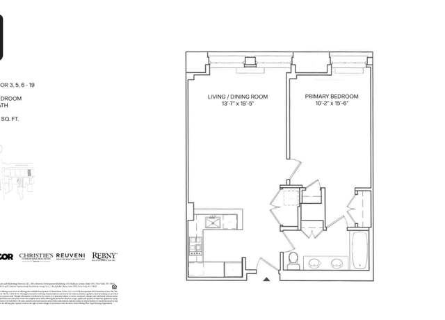 Property at 25 Broad St Unit 18-O, New York City, NY 10004, 1 bed, 1 bath
