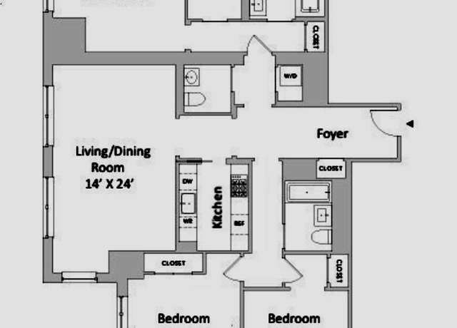Property at 30 Park Pl Unit 41E, New York City, NY 10007, 3 beds, 2.5 baths