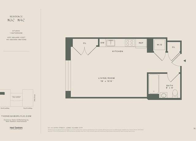 Property at 37-14 34th St Unit N-4C, New York City, NY 11101, 1 bath