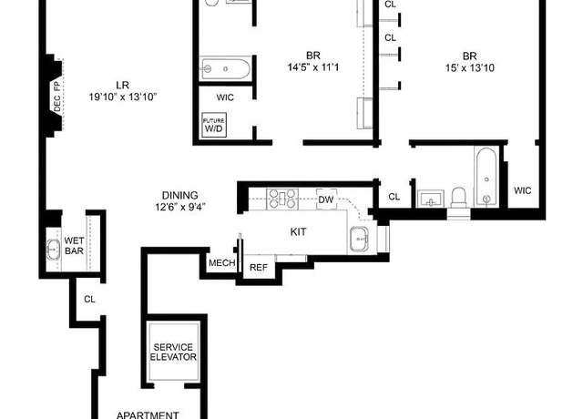 Property at 850 1 Park Ave Unit 1DR, New York, NY 10075, 2 beds, 2 baths