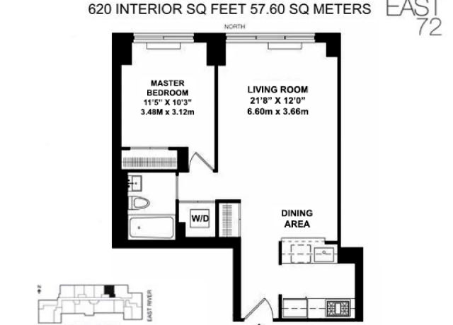 Property at 515 4 E 72nd St Unit 4A, New York, NY 10021, 1 bed, 1 bath