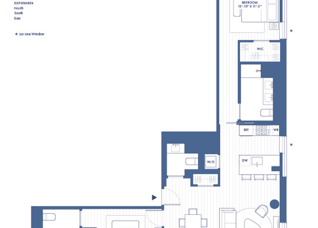 Property at 222 E Broadway Unit 20A, New York City, NY 10002, 2 beds, 2 baths