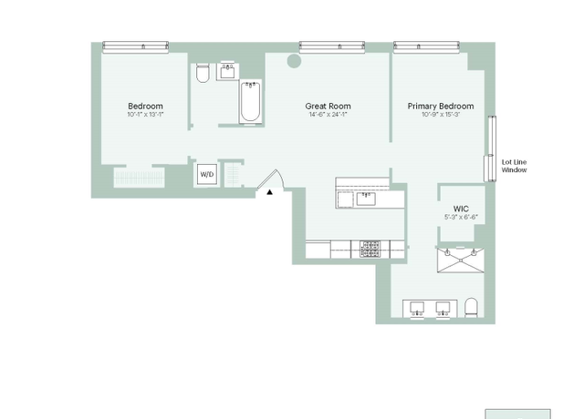 Property at 222 E Broadway Unit 7C, New York City, NY 10002, 2 beds, 2 baths