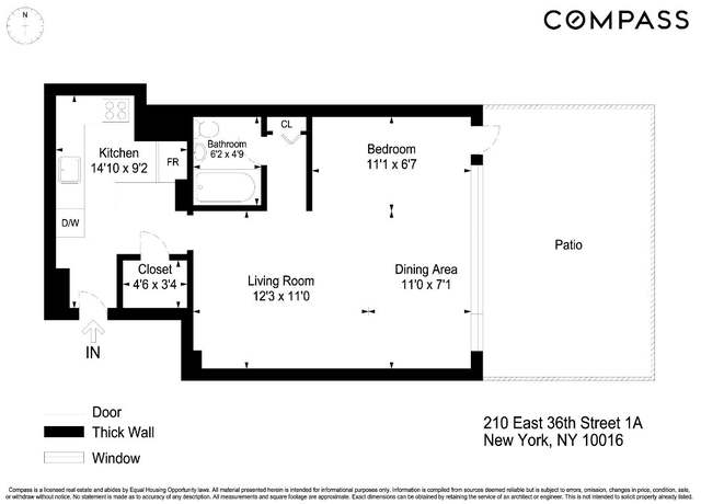 Property at 210 E 36th St Unit 1A, New York, NY 10016, 1 bath