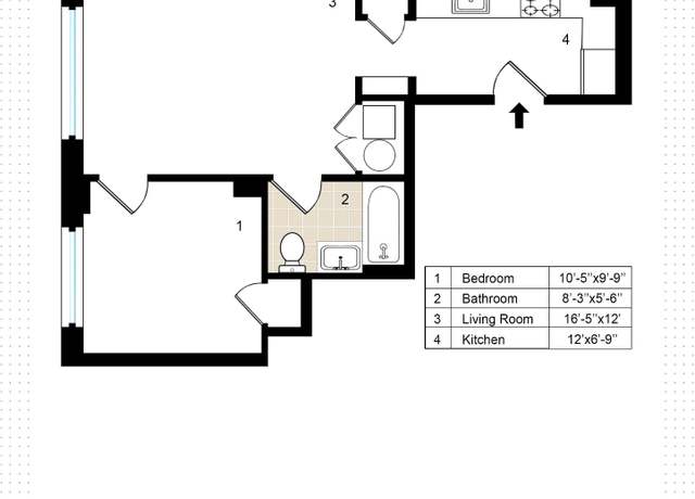 Property at 12-16 30th Ave #401, New York City, NY 11102, 1 bed, 1 bath