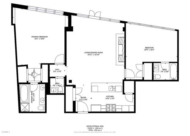 Property at 59 John St Unit 11A, New York City, NY 10038, 2 beds, 2.5 baths
