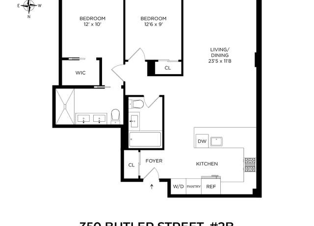 Property at 350 Butler St Unit 2B, Brooklyn, NY 11217, 2 beds, 2 baths