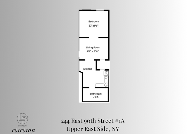 Property at 244 1 E 90th St Unit 1A, New York, NY 10128, 1 bed, 1 bath