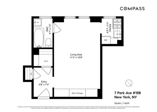Property at 7 Park Ave Unit 15B, New York City, NY 10016, 1 bath