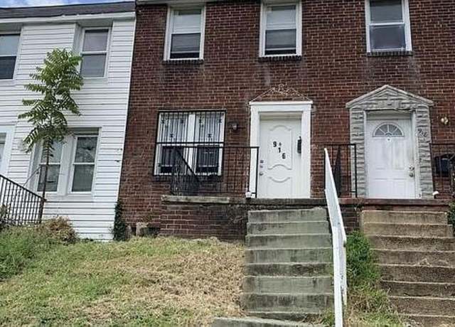 Property at 916 N Ashburton St, Baltimore, MD 21216, 3 beds, 1 bath