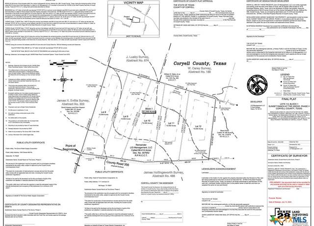 Property at Sunset Ranch Tract 10-12 County Road 356, Gatesville, TX 76528