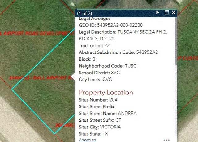 Property at 204 Andrea Ct, Victoria, TX 77904