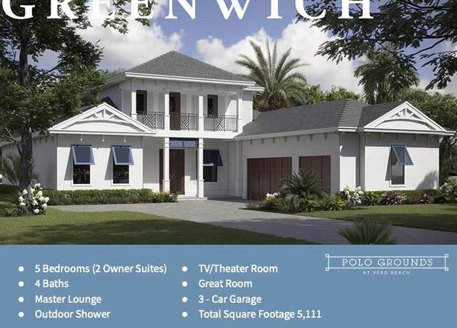 Property at 924 E Polo Grounds Dr, Vero Beach, FL 32966, 5 beds, 4 baths