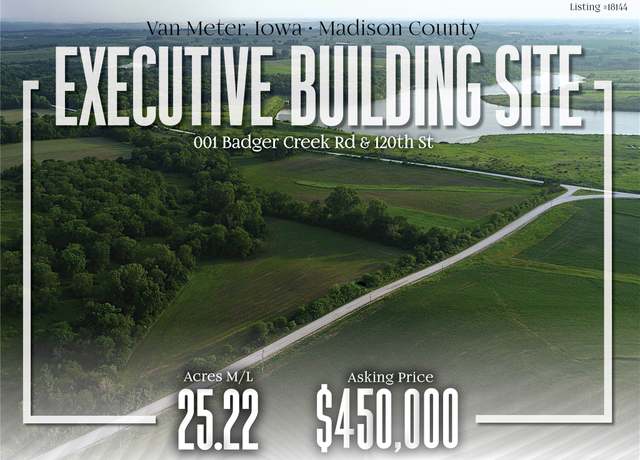 Property at 001 Badger Creek Rd & 120th St, Van Meter, IA 50261