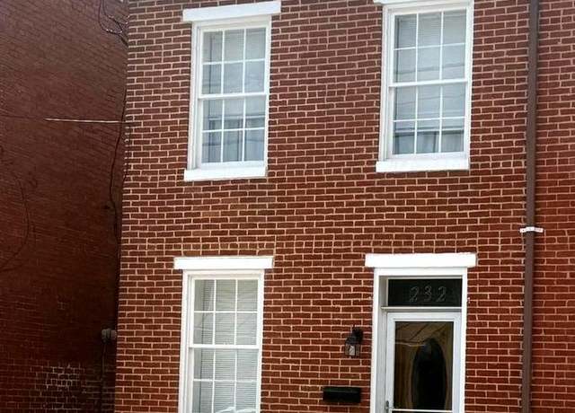 Property at 232 E 6th St, Frederick, MD 21701, 3 beds, 2.5 baths