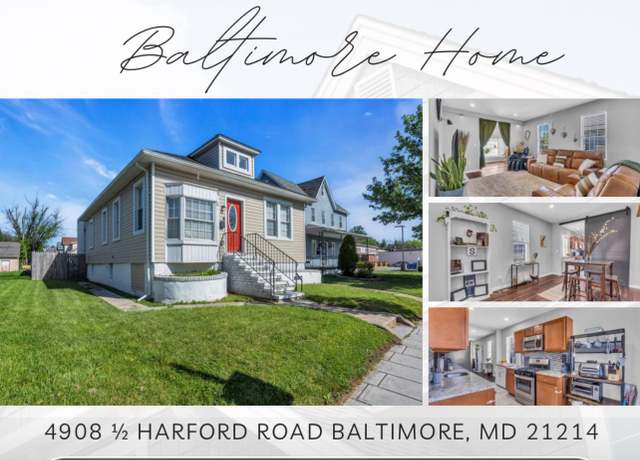 Property at 4908 - 1/2 Harford Rd, Baltimore, MD 21214, 5 beds, 3 baths