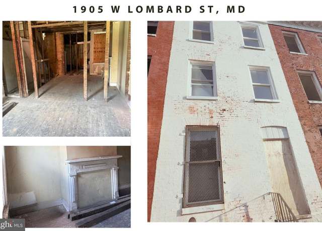 Property at 1905 W Lombard St, Baltimore, MD 21223, 3 beds, 1 bath