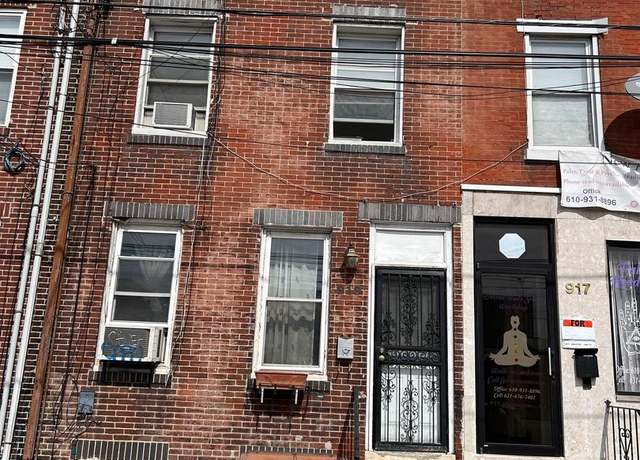 Property at 919 Washington Ave, Philadelphia, PA 19147, 4 beds, 2 baths
