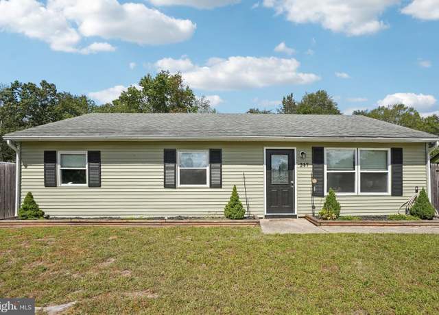 Property at 217 Coville Dr, Browns Mills, NJ 08015, 3 beds, 1 bath