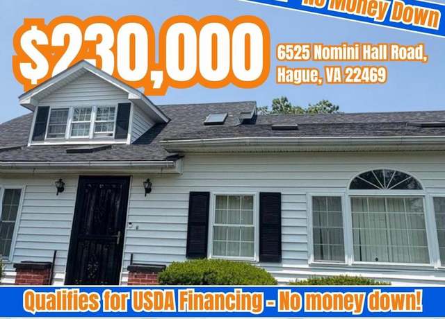 Property at 6525 Nomini Hall Rd, Hague, VA 22469, 3 beds, 2 baths