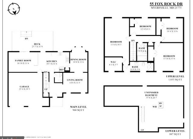 Property at 55 Fox Rock Dr, Myersville, MD 21773, 4 beds, 2.5 baths