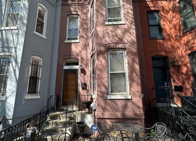 Property at 1231 W St NW, Washington, DC 20009, 3 beds, 1 bath