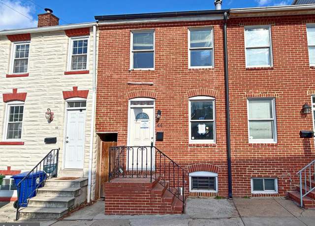 Property at 44 E Barney St, Baltimore, MD 21230, 1 bed, 2 baths