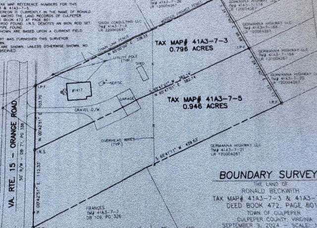 Property at 1417 Orange Rd, Culpeper, VA 22701
