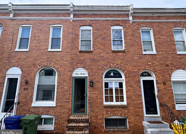 Property at 416 E Cross St, Baltimore, MD 21230, 3 beds, 1 bath