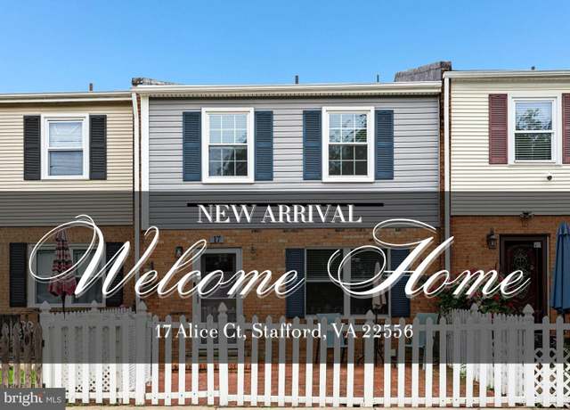 Property at 17 Alice Ct, Stafford, VA 22556, 3 beds, 2.5 baths
