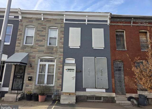 Property at 1628 N Washington St, Baltimore, MD 21213, 3 beds, 1 bath