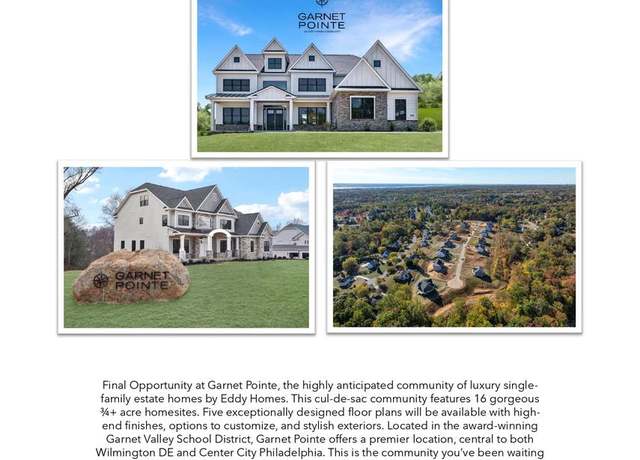 Property at 3174 Ridgeview Ct Unit QD, Garnet Valley, PA 19060, 5 beds, 4.5 baths