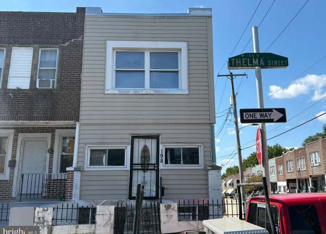 Property at 198 W Thelma St, Philadelphia, PA 19140, 2 beds, 1 bath