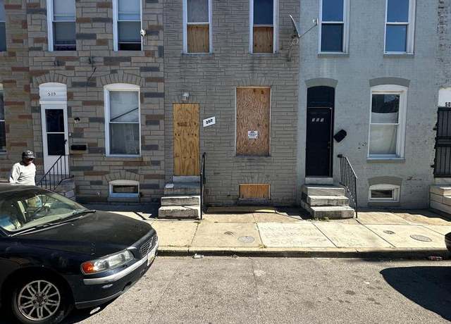 Property at 507 N Glover St N, Baltimore, MD 21205, 3 beds, 1 bath