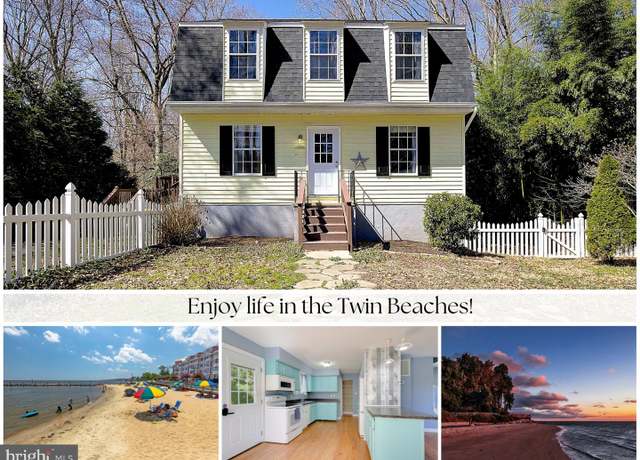 Property at 7526 H St, Chesapeake Beach, MD 20732, 4 beds, 2 baths