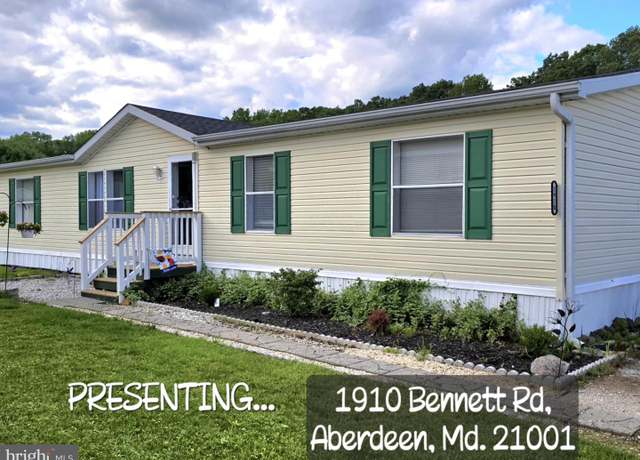 Property at 1910 Bennett Rd, Aberdeen, MD 21001, 3 beds, 2 baths