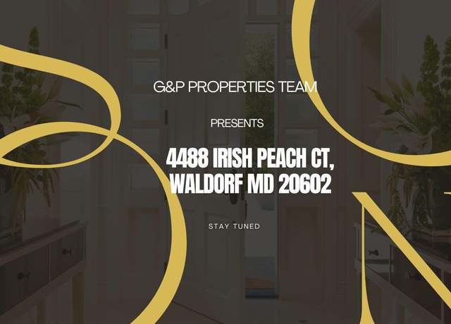 Property at 4488 Irish Peach Ct, Waldorf, MD 20602, 5 beds, 4 baths