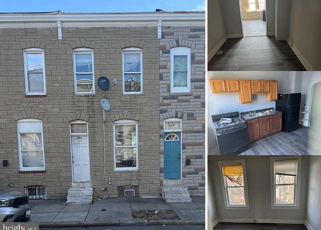 Property at 421 N Glover St, Baltimore, MD 21224, 4 beds, 1 bath