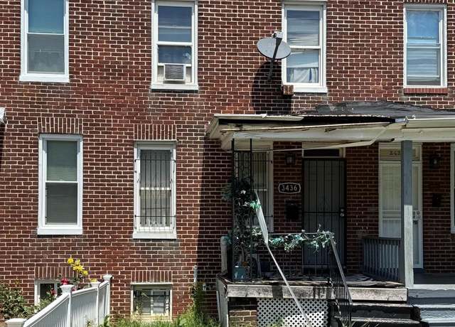 Property at 3436 Elmora Ave, Baltimore, MD 21213, 2 beds, 1.5 baths