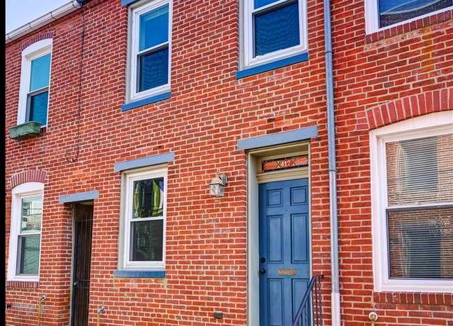 Property at 417 S Duncan St, Baltimore, MD 21231, 1 bed, 1.5 baths