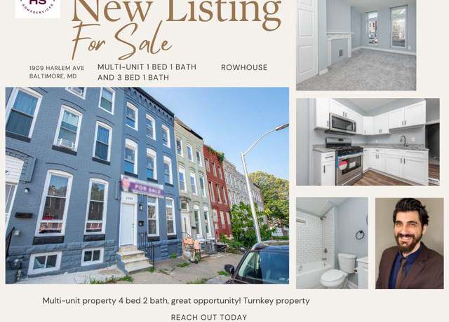 Property at 1909 Harlem Ave, Baltimore, MD 21217, 5 beds, 2 baths